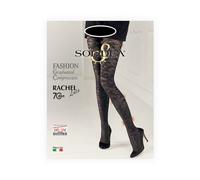 Solidea Rachel 70 Den Lace Collant Pizzo Compressione 10 15mmHg 4XL Nero