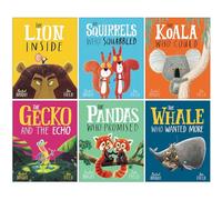 Rachel Bright Collection 6 Books Set (The Lion Inside, The Squirrel Who Squabbled, The Koala Who Could, The Gecko and the Echo, The Pandas Who Promised [Hardcover] & The Whale Who Wanted More)