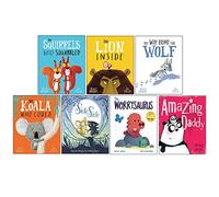 Rachel Bright Collection 7 Books Set (The Squirrels Who Squabbled, The Lion Inside, The Way Home For Wolf, The Koala Who Could, Side by Side, The Worrysaurus, Amazing Daddy)