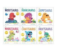 Rachel Bright DinoFeelings Collection 6 Books Set (The Worrysaurus, The Hugasaurus, The Stompysaurus, The Wobblysaurus, The Chattysaurus & The Hideysaurus)