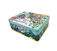 Rachel Ellen Love Our Planet - Scatola di latta per bambini, 21,5 x 16 x 7,5 cm
