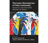 Joseph J. Murray The Legal Recognition of Sign Languages (Copertina rigida)