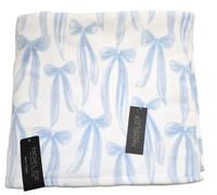 RACHEL ZOE Bianco Blu Fiocco Cravatta Nodo Cotone Bagno O 2 Mano Dito Punte