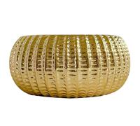 Rachlicy Vasi di fiori in ceramica Piccole pentole in ceramica dorate per piante fioriere decorative rotonde per il balcone dell'ufficio di casa