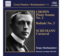 Rachmaninov Sergei - Solo Piano Recordings Vol.1