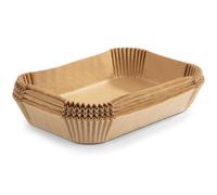 RACHS KOCHWERK - Set di 2 fogli di carta da forno per friggitrice ad aria calda, 4,5 litri e 9 litri, rivestimento antiaderente e resistente all'olio, 100 pezzi di carta da forno Airfryer - forma