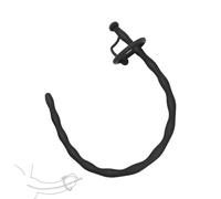 Racib Il Design Black Hollow può Essere Indossato a Lungo,Black-0.6cm