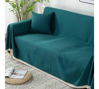 Racib Telo Copridivano Grande Impermeabile, Copritutto per Divano 3 Posti con Penisola, Lenzuolo Copridivano Telo Copritutto Divano Antimacchia, Ideale Come Telo Arredo,#2-180 * 340cm