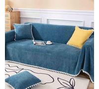 Racib Telo Copridivano Grande, Lenzuolo Copridivano 2/3/4 Posti con Penisola, Copritutto per Divano Gran Foulard per Divano Angolare,Ideale Come Telo Arredo(#35,180 * 420cm)