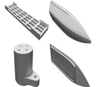 Racing Boat Hull Kit for 2205 2300kV Electric Motor DIY Waterproof Design