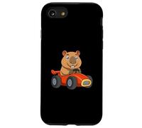 Racing Capybara Cartoon Funny Water Pig Guida Toy Car Custodia per iPhone SE (2020) / 7/8