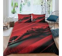 racing car motionSet Di Copripiumino ultra microfibra Set di 3 Pezzi stampa di 3D con cerniera dynamic speed style copripiumino con federe traspirante ultra morbido for coppie King（220x240cm）