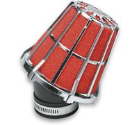 Racing - Filtro Dell'Aria 38 Mm, Colore: Rosso/Cromo