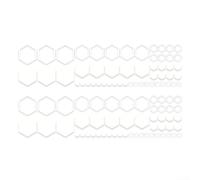 Racing For - Adesivi a nido d'ape, 104 pezzi, per auto, SUV, camion, decorazione esterna per la carrozzeria dell'auto (bianco)