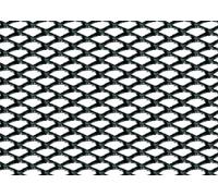Racing Grill - Rombo fine 2x4 mm - 100x33 cm - Nero anodizzato