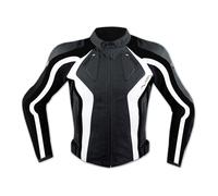 Racing Motor Sports Track Leather Jacket Motorbike Motorcycle A-PRO White