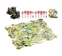 Racing Puzzle Track Set - Apprendimento dei veicoli, giocattoli creativi | 8.46x2.17x5.71 pollici Kit di costruzione di auto interattiva, Playset che migliora l'occhio per gli occhi, divertente regalo