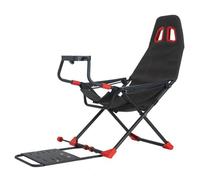 Racing Simulator Cockpit con sedile ergonomico, design pieghevole, telaio regolabile per un maggiore comfort, compatibile con la maggior parte delle ruote e pedali da gioco, ideale per la