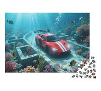 Racing Sports Car Puzzle 1000 Pezzi Premium, Esercizio Neurale, Progetto Collettivo, Elemento Focalizzante 1000pcs (75x50cm)