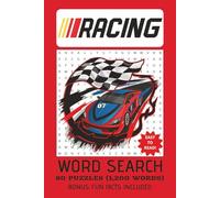 RACING THEME WORD SEARCH PUZZLE BOOK: Word Search w/Easy to Read Print: Racing Theme | Bonus: Fun Facts Included | Exercise for Brain | Gift for Vacation | Free Time