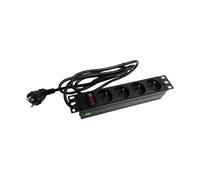 Rack 10 pollici PDU presa 4 x CEE 7/5 maschio PZ04