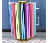 Rack a Sciarpa Rotante, Stand di visualizzazione a Nastro da 30 Ganci per Boutique.Organizzatore Regolabile in Ferro battuto Alta per Legami, Asciugamani, Borse.Salvaspazio Home STO Solut