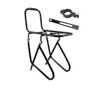 Rack anteriore: porta cestino anteriore della bicicletta in acciaio resistente, design pesante | facile installazione sulla maggior parte delle biciclette, ideale per viaggi e shopping,