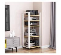 Rack audio HiFi a 5 livelli, elegante mensola per supporti e giradischi, unità di archiviazione per amplificatori, giradischi e dispositivi AV - Armadio moderno per intrattenimento