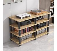 Rack Audio Supporti Video, Mobile Stereo Hi Fi Rack HiFi, Mobiletto Stereos, Lettore Stereo A Torre for Soggiorno E Camera Da Letto(Light walnut,50cm/19.7in)