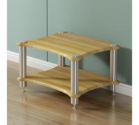 Rack AV a 4 ripiani per console di gioco e dispositivi audio, elegante supporto multimediale in legno per giradischi e attrezzature (60 x 40 cm) - Home Entertainment Fur Design moderno