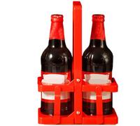 Rack Birra In Bottiglia - Rack Di Birra Portatile | Cesto Di Birra A Mano Pieghevole, Portabottiglie Per Bevande, Supporto Per Birra Rustico, Vino Vino, 2 Bottiglie C