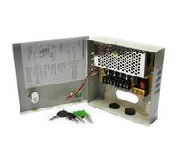 RACK BOX ALIMENTATORE STABILIZZATO 4 USCITE CANALI CENTRALINA TELECAMERA DC CCTV