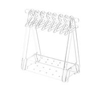 Rack con mini ganci - 52 fori trasparente acrilico orecchino espositore - gioielli organizer per orecchini da donna (dimensioni: acrilico)
