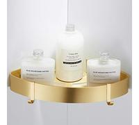 Rack da Bagno Portasalviette Dorato A Parete Accessori da Bagno Mensola da Bagno in Oro Spazzolato Porta Shampoo da Parete Cestino Doccia A Doppio Livello, A