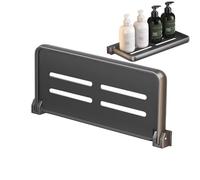 Rack da parete pieghevole in alluminio con chiusura lampo, accessorio essenziale, organizzazione interna, risparmio di spazio, versatile memoria sospesa con chiusura lampo, piccolo organizer da bagno