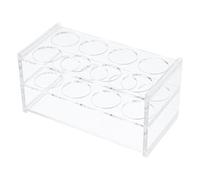 Rack del tubo di prova - vassoio da banco in plastica, supporto per cilindri | Organizzatore display multi-buco moduli regolabili la laboratorio le attrezzature stoccaggio classe scienze