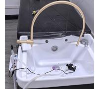 Rack di circolazione dell'acqua Telaio per la circolazione dell'acqua per parrucchiere, con telaio per la terapia dell'acqua, senza poggiatesta e lavabo, cascata portatile per ciotola per sh