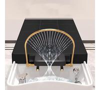 Rack di circolazione dell'acqua Telaio per presa d'acqua per terapia dell'acqua, ciotola per shampoo, cascata, idroterapia portatile, regolabile, supporto per attacco per lavabo, presa d'acq
