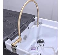 Rack di circolazione dell'acqua Telaio per shampoo con pompa per terapia dell'acqua, ciotola per shampoo, supporto per la circolazione dell'acqua, massaggio alla testa, cascata per spa, sham