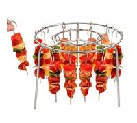 Rack di infilzatura ad aria - griglia per barbecue verticali, supporto per supporto di carne | Accessorio per cottura del kebab inossidabile, strumento di grigliatura verticale con base per cuocere a