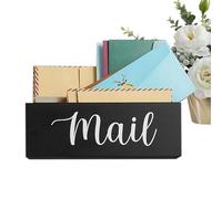 Rack di lettere - Organizzatore di lettere | Organizzaore di posta in legno | Cespaggio di archiviazione per posta desktop portante | Porta della busta a risparmio spaziale per muro | Organizzatore