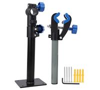 Rack di Montaggio a Parete per Bici, Portabiciclette Portatile Rack di Stoccaggio Regolabile a 360 Gradi con Clip Rotante Rack di Manutenzione per Biciclette Cavalletto da Lavoro Supporto per Riparazi