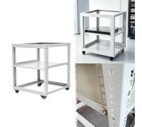 Rack di Rete a Telaio Aperto Mobile a Struttura Aperta da 48 cm, Bianco | Rack di Rete a Struttura Aperta a 4 Montanti con 4 Rotelle, Rack per Server 6U 9U 12U 15U 18U 22U, Rack Mobile per IT