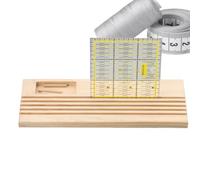 Rack Di Righelli - Stand Di Trapuntatura In Legno | Porta Del Righello Che Risparmia Spazio Con Bobine Di Stoccaggio, Organizzatore Di Rack Di Righello Per Progetti Fai-da-te, Sale Artigianali O