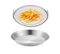 Rack di scarico 'olio, Filtro a rete in acciaio inossidabile, Cestello filtro antigoccia olio, Frittura alla griglia accessorio alimentare, Griglia di scarico 'olio della friggitrice ad aria