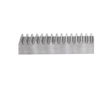Rack di Spur in acciaio, Cremagliera a denti dritti in acciaio inossidabile Modulo 0,5 M 1 Lunghezza 300 mm Dimensioni multiple(0.5M 5x10mm)