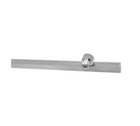Rack di Spur in acciaio, Cremagliera lineare in acciaio inossidabile con pignone a 1 modulo da 20 denti, dimensioni multiple(1M15x15-0.5m)