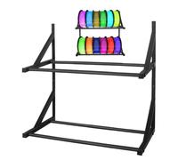 Rack di stoccaggio filamenti 3D - mensola per stampante a doppio livello, supporto a parete | Organizzatore industriale per l'azienda Office Studio Garage Classroom Workshop Laboratory Basement Dorm
