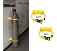 Rack di stoccaggio for bombole di gas a parete con catena di sicurezza e viti 2 o 6 pezzi(6pcs)