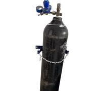 Rack di stoccaggio for bombole di ossigeno montato a parete con catena di sicurezza di varie dimensioni(L35cm 13 3/4)